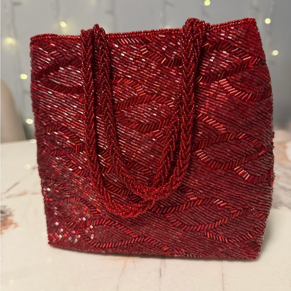 Stephanie Handmade Beaded Evening Bag | Vintage-Style | Like New